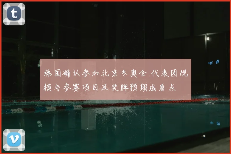 韩国确认参加北京冬奥会 代表团规模与参赛项目及奖牌预期成看点